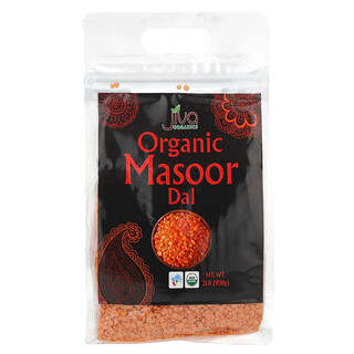 Jiva Organics, Organic Masoor Dal,  2 lbs (908 g)