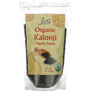 Jiva Organics, كالونجي عضوي ، حبة البركة ، 7 أونصة (200 جم)