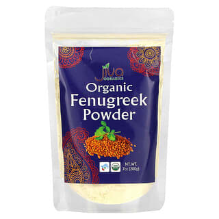 Jiva Organics, Fenogreco orgánico en polvo, 200 g (7 oz)