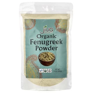 Jiva Organics, Bio-Bockshornkleepulver, 200 g (7 oz.)