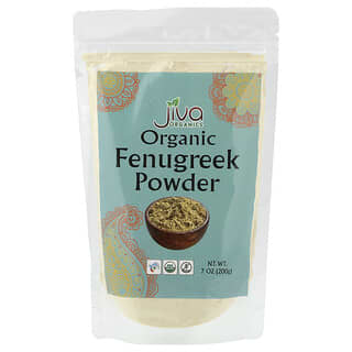 Jiva Organics, Fenogreco orgánico en polvo, 200 g (7 oz)