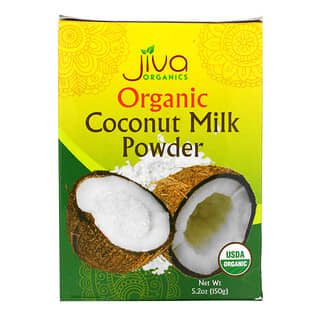 Jiva Organics, Leche de coco orgánico en polvo, 150 g (5,2 oz)