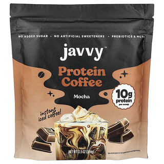 Javvy Coffee, Café proteico, Moca, 354 g (12,5 oz)