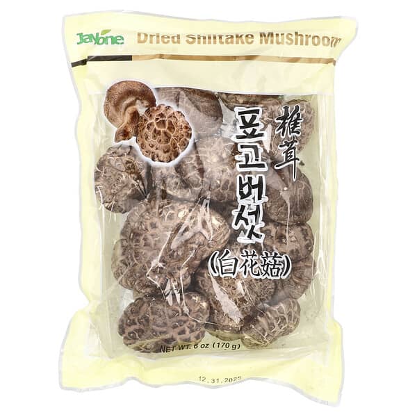 Dried Shiitake Mushroom, 6 oz (170 g)