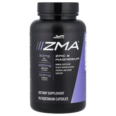 JYM Supplement Science, ZMA®, Zinc & Magnesium, 90 Vegetarian Capsules