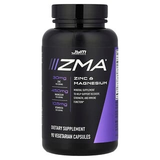 JYM Supplement Science, ZMA®, Zinc & Magnesium, 90 Vegetarian Capsules