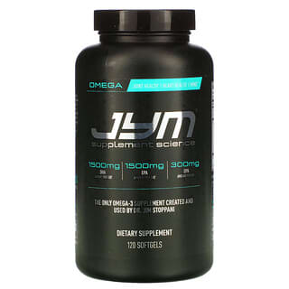 JYM Supplement Science, 歐米伽-3，120 粒軟凝膠