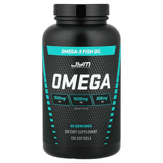 JYM Supplement Science, Omega Balık Yağı, 120 Yumuşak Jel (Yumuşak Jel başına 1.300 mg)