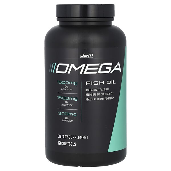 Omega Fish Oil, 120 Softgels (1,300 mg per Softgel)