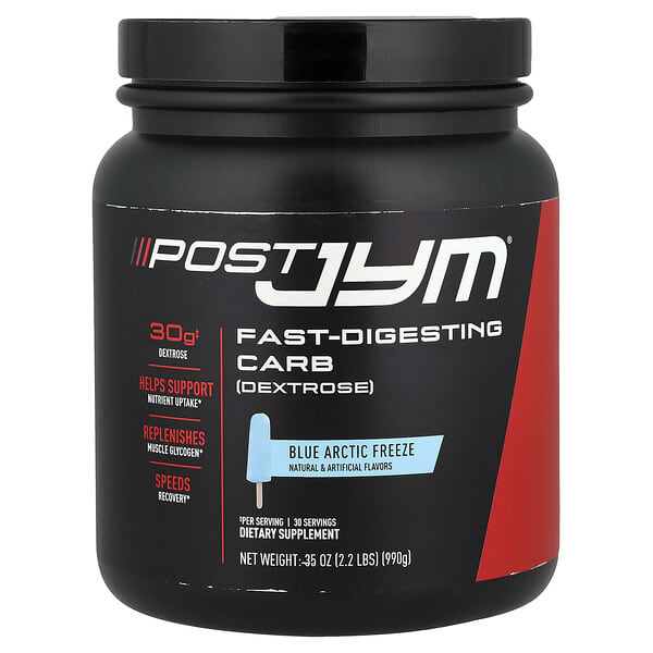 JYM Supplement Science, Post JYM, Fast-Digesting Carb, Blue Artic Freeze, 2.2 lbs (990 g) — product photo 1