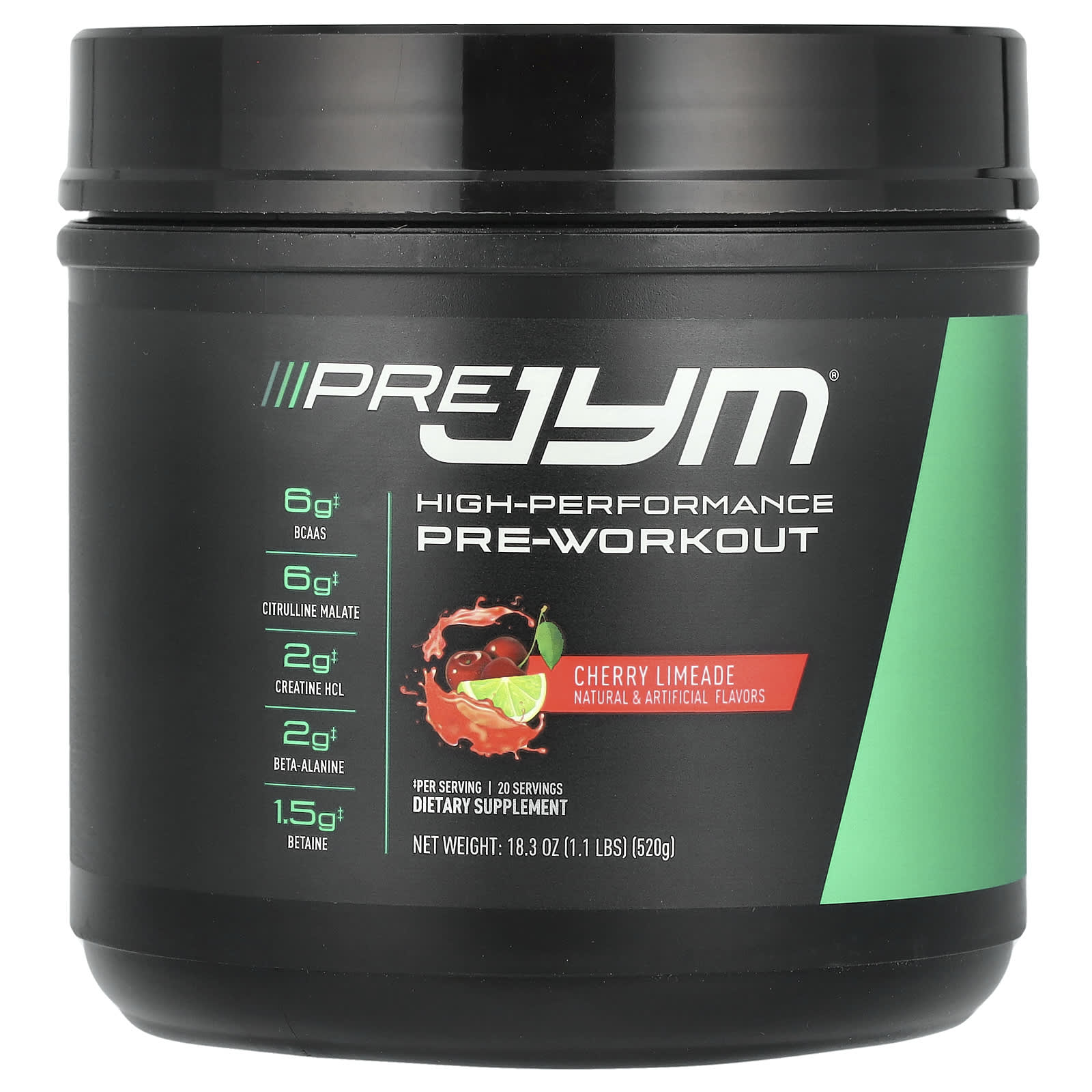 JYM Supplement Science, Pre JYM, High Performance PreWorkout, Cherry