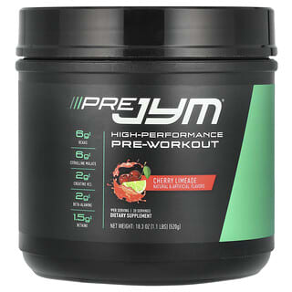 JYM Supplement Science, Pre JYM, High Performance Pre-Workout, Cherry Limeade, 1.1 lbs (520 g)
