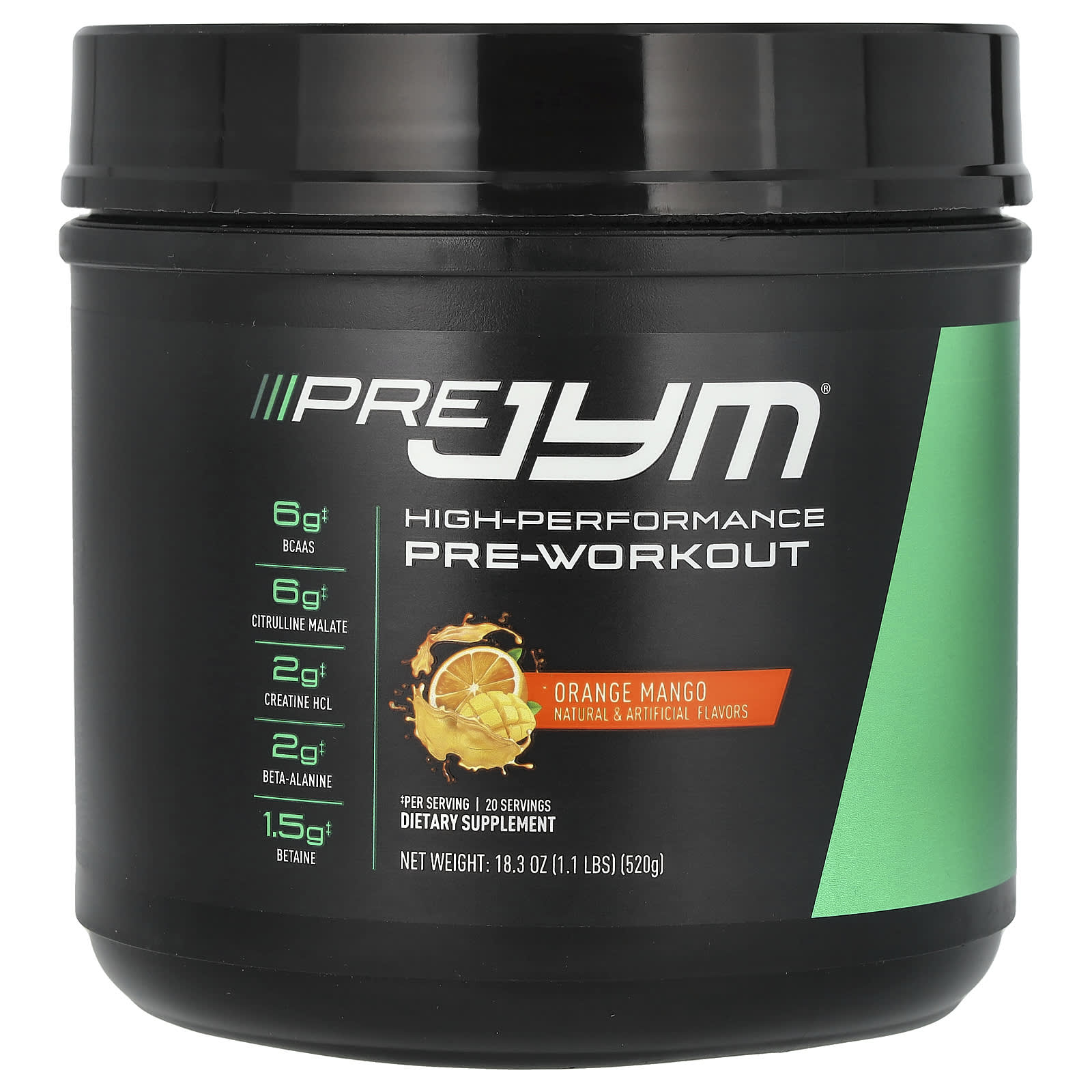 JYM Supplement Science, Pre JYM, High Performance PreWorkout, Orange