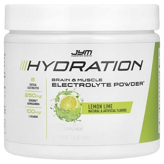 JYM Supplement Science, Hydratation, Électrolytes en poudre, Citron vert, 204 g