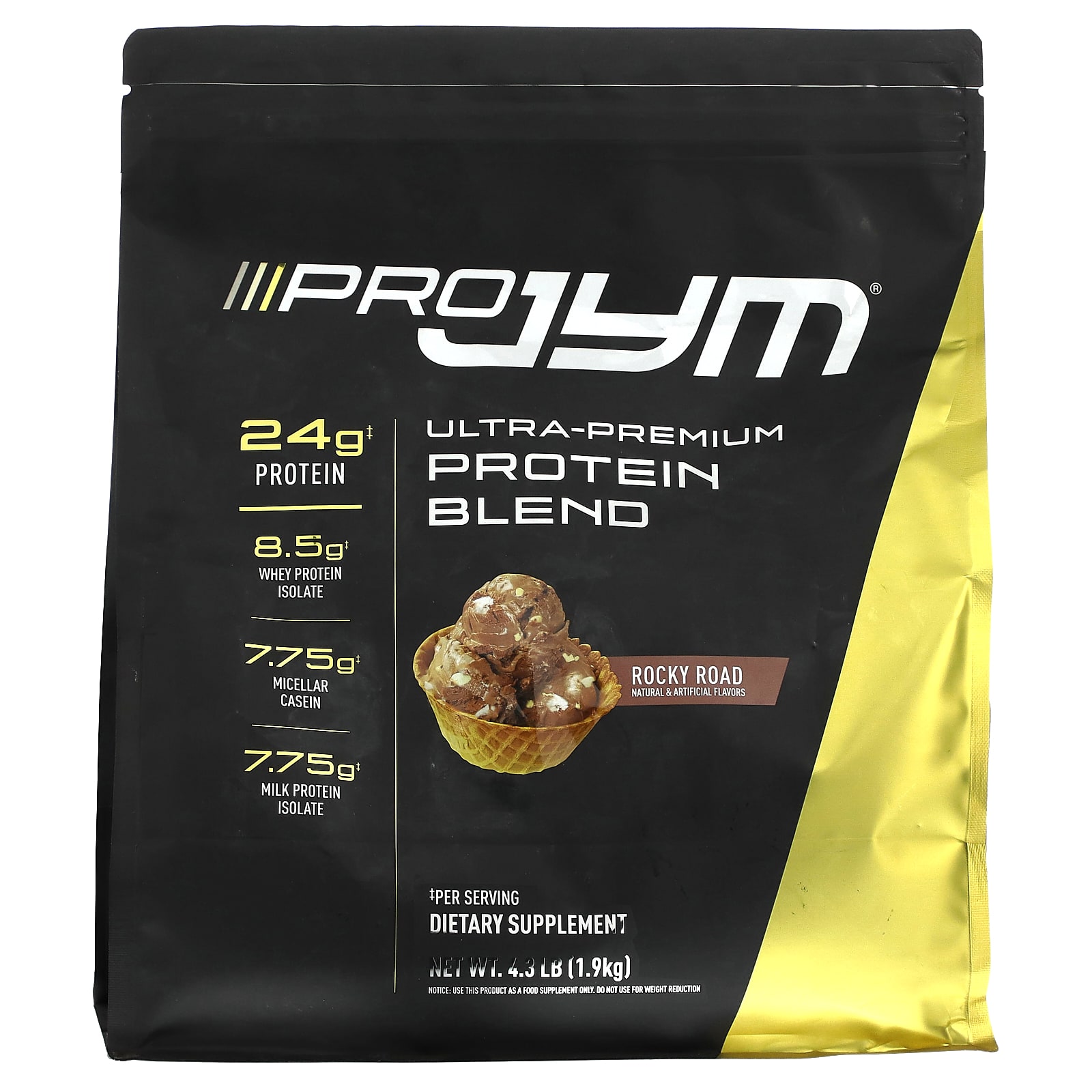 JYM Supplement Science, Pro JYM, UltraPremium Protein Blend, Rocky