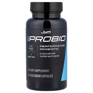 JYM Supplement Science, Probio, Probiótico para el rendimiento, 30.000 millones de UFC, 30 cápsulas vegetales