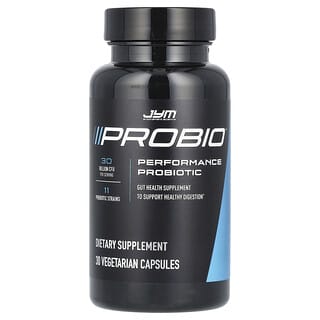 JYM Supplement Science, Probio, Probiotique de performance, 30 milliards d'UFC, 30 capsules végétariennes