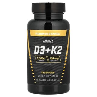 JYM Supplement Science, D3+K2, 60 χορτοφαγικές κάψουλες