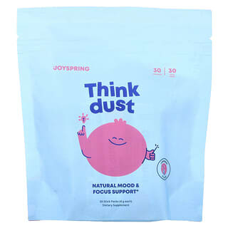 JoySpring, Think Powder, Limonada, 30 sobrecitos (4 g cada uno)