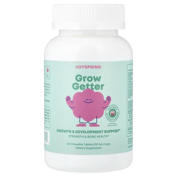 Grow Getter, 4+ Years, Fruit Punch, 60 Chewable Tablets