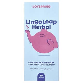 JoySpring, Lingo Leap Herbal, Lion's Mane Mushroom, 1 fl oz (30 ml)