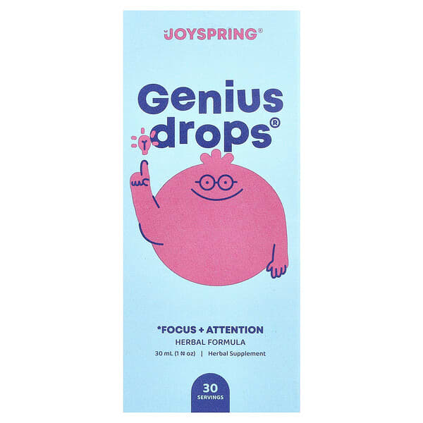 JoySpring, Genius Drops®, детские капли, 30 мл (1 жидк. унция)