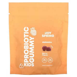 JoySpring, детские жевательные таблетки с пробиотиками, со вкусом ягод, 60 жевательных таблеток