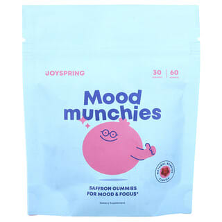 JoySpring, Gomitas Mood Munchies, Bayas naturales, 60 gomitas