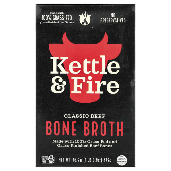 Bone Broth, Classic Beef, 16.9 oz (479 g)