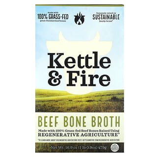 Kettle & Fire, Beef Bone Broth, Rinderknochenbrühe, 479 g (16,9 oz.)