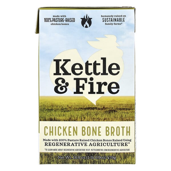 Kettle & Fire, Chicken Bone Broth, 16.9 oz (479 g) — product photo 1