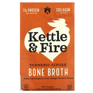 Kettle & Fire, Bone Broth, Turmeric Ginger, 1 lb, 16.9 oz, (479 g)