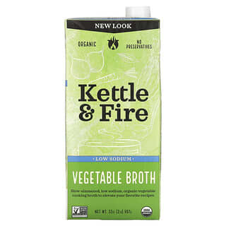Kettle & Fire, Vegetable Broth, 32 oz (907 g)