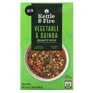 Kettle & Fire, Hearty Soup, Vegetable & Quinoa, 16 oz (454 g)