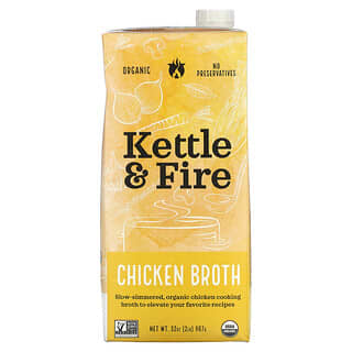 Kettle & Fire, 닭 육수, 907g(32oz)