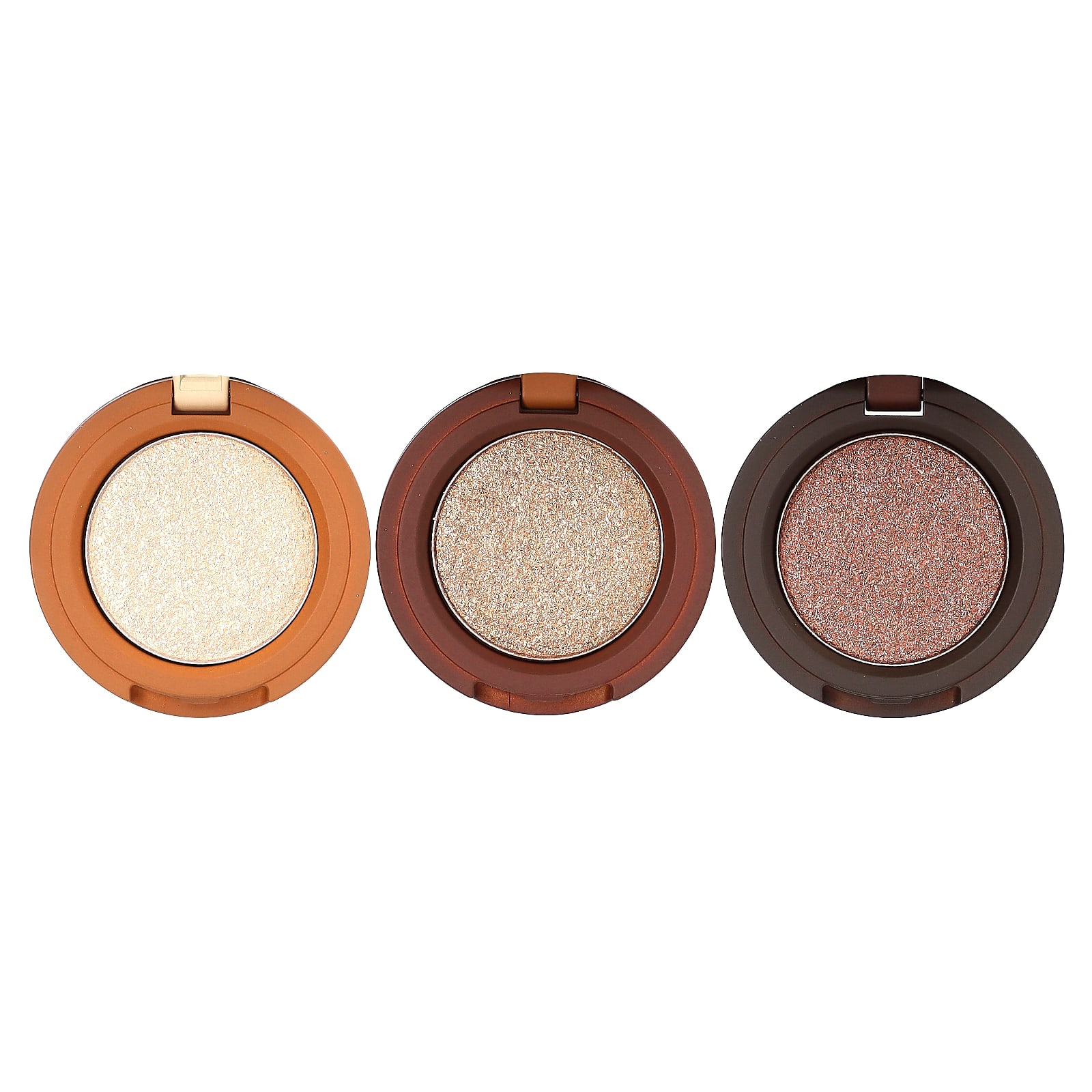 Kaja, Beauty Bento, Bouncy Shimmer Eyeshadow Trio, 03 Toasted Caramel