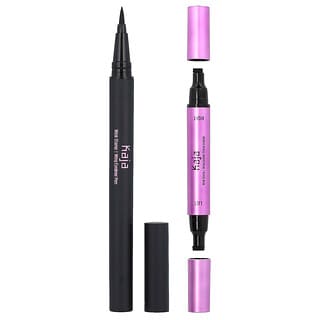 Kaja, Wink Stamp, Wing Eyeliner Pen & Stamp Original, Ink Black , 2 Count