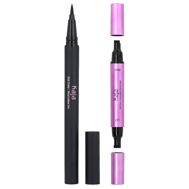 Kaja☆簡単キャットアイ☆Wink Stamp Wing Eyeliner Stamp & Pen Amazon.com : Kaja Winged Eyeliner Set - Wink Stamp Original