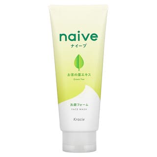 Kracie, Naive, Jabón líquido para el rostro, Té verde, 130 g (4,5 oz)