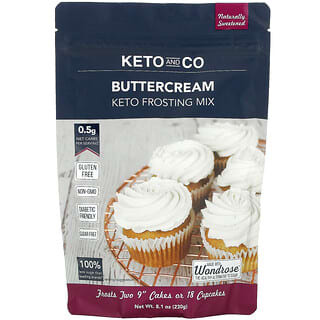 Keto and Co, مزيج صقيع مناسب لنظام كيتو الغذائي ، كريمة الزبدة ، 8.1 أونصة (230 جم)