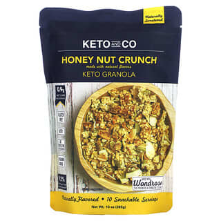 Keto and Co, 生酮格蘭諾拉麥片，蜂蜜堅果脆，10 盎司（285 克）
