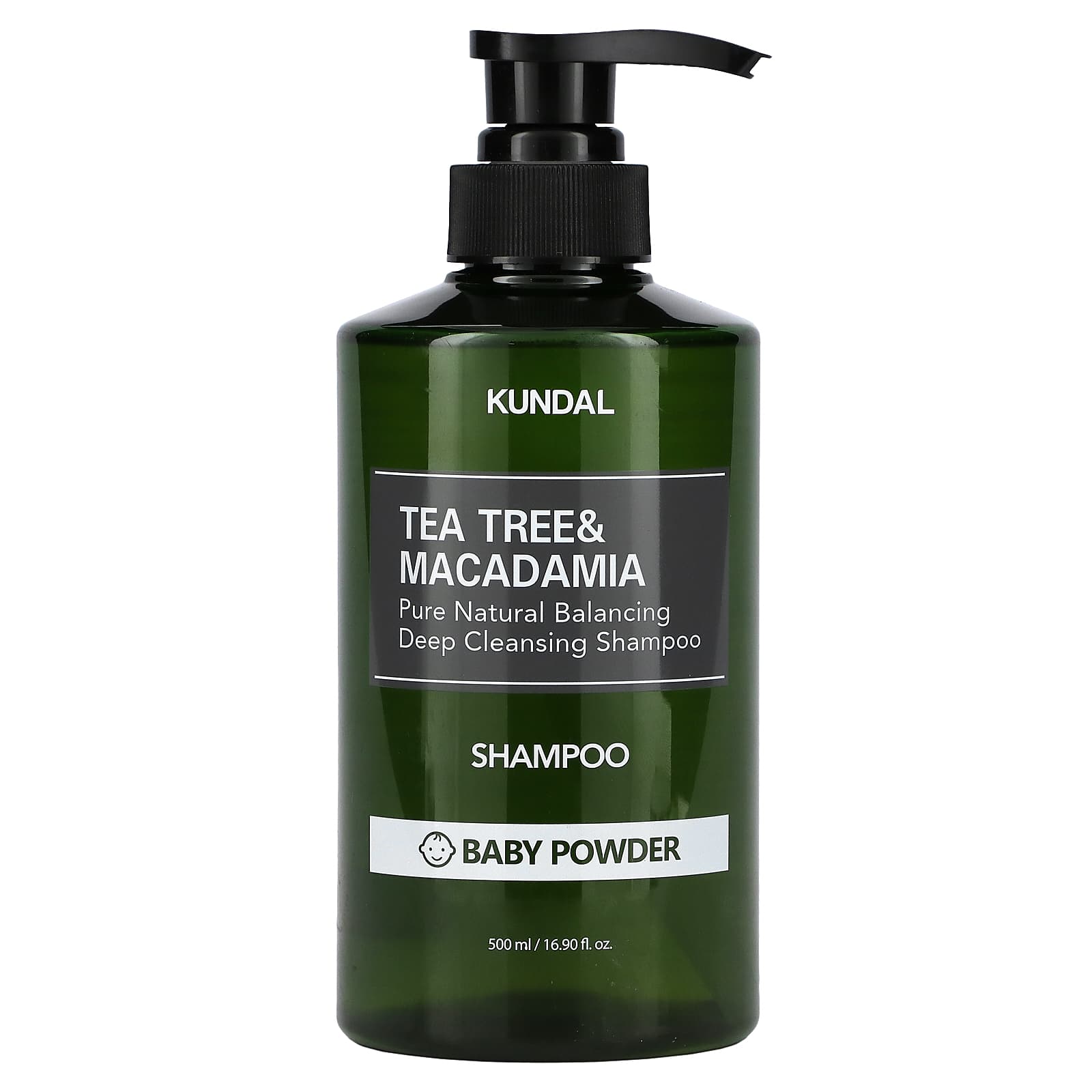 Kundal‏, Tea Tree & Macadamia Shampoo, Baby Powder, 16.9 fl oz (500 ml)