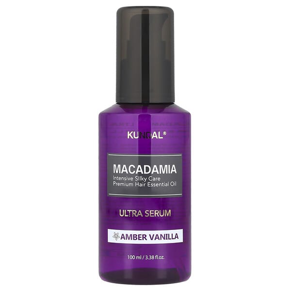 Kundal, 마카다미아 울트라 헤어 세럼, 앰버 바닐라, 100ml(3.38fl oz)