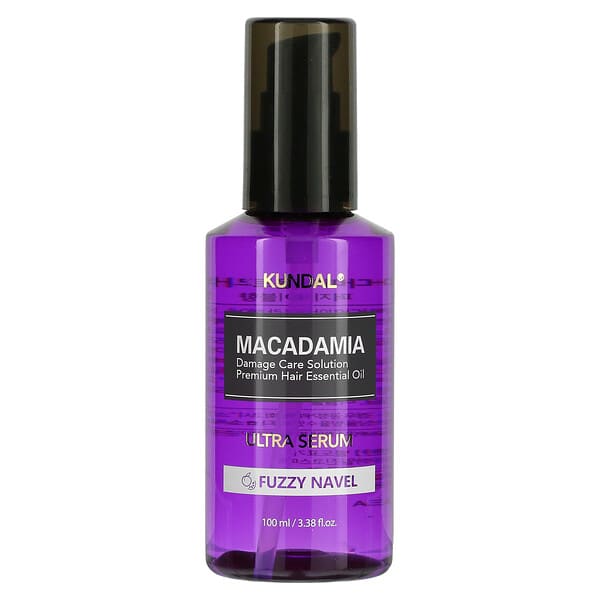 Kundal‏, Macadamia, Ultra Hair Serum, Fuzzy Navel, 3.38 fl oz (100 ml)