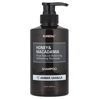 Kundal, Shampoo de Mel e Macadâmia, Âmbar e Baunilha, 500 ml (16,9 fl oz)