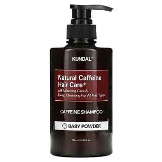 Kundal, Natural Caffeine Hair Care+ Shampoo, Baby Powder, 16.9 fl oz (500 ml)