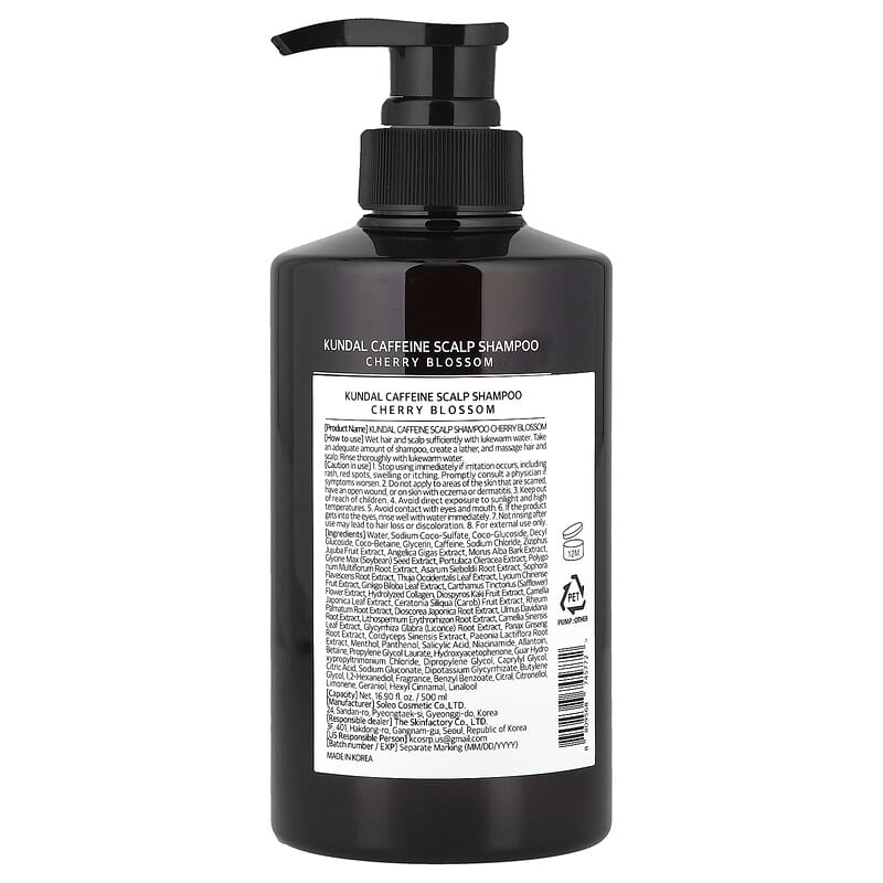 Natural Caffeine Hair Care+ Shampoo, For All Hair Types, Cherry