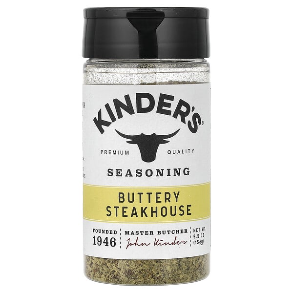 KINDER'S, Seasoning, Buttery Steakhouse, 5.5 oz (156 g)