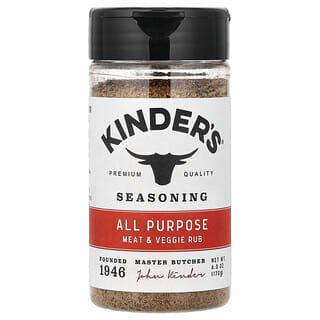KINDER'S, Seasoning, All Purpose, Meat & Veggie Rub, 6 oz (170 g)