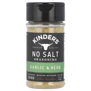 KINDER'S, Condimento sin sal, Ajo y hierbas, 68 g (2,4 oz)